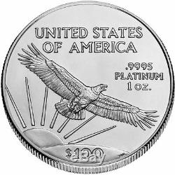 Pièce De Monnaie Américaine En Platine Eagle De 100 $ Us En Platine, 1999, Us $ 100