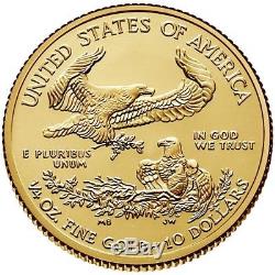 Pièce De Monnaie Américaine Menthe Datée Au Hasard, 1/4 Oz, American Eagle