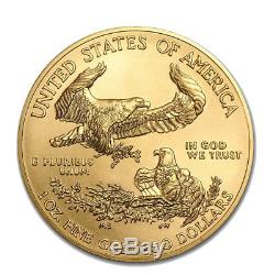Pièce De Monnaie American Eagle Or 2019 Gold 1 Oz Gold De 50 $ Us À La Menthe