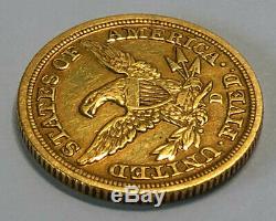 Pièce De Monnaie Demi-aigle En Or Liberty 1848-d De 5 $, À La Menthe Dahlonega, Tirage De Seulement 47 465