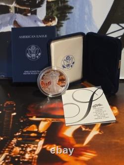 Pièce Proof American Silver Eagle 1 oz 2006-W avec emballage d'origine complet de la Monnaie des États-Unis