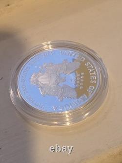Pièce Proof American Silver Eagle 1 oz 2006-W avec emballage d'origine complet de la Monnaie des États-Unis
