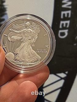 Pièce Proof American Silver Eagle 1 oz 2006-W avec emballage d'origine complet de la Monnaie des États-Unis