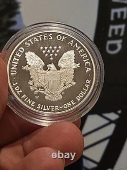 Pièce Proof American Silver Eagle 1 oz 2006-W avec emballage d'origine complet de la Monnaie des États-Unis