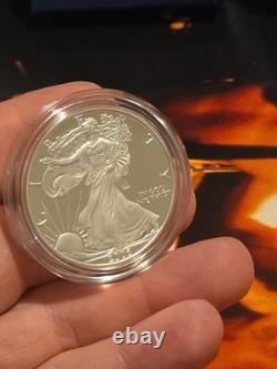 Pièce Proof American Silver Eagle 1 oz 2006-W avec emballage d'origine complet de la Monnaie des États-Unis