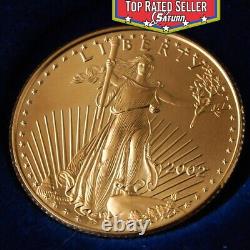 Pièce d'aigle américain 2002 en or massif de 1/4 oz Boîte d'origine de l'US Mint incluse