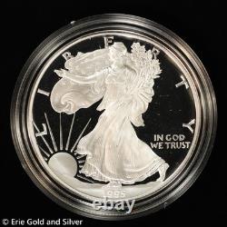 Pièce d’argent American Silver Eagle de 1 oz, épreuve 1995, dans son emballage d’origine (OGP)