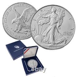 Pièce d'argent américaine Eagle 2026 BU dans la boîte de la Monnaie des États-Unis Pièce d'argent américaine Eagle 2026 BU dans la boîte de la Monnaie des États-Unis