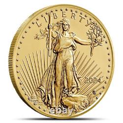 Pièce d'or américaine Eagle 2024 1 oz (BU)