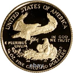 Pièce de 10 $ American Gold Eagle Proof 1/4 oz en capsule, date aléatoire