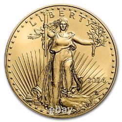 Pièce de monnaie American Gold Eagle de 1/2 once BU de 2024