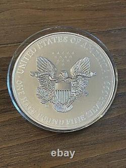 Pièce de monnaie américaine Silver Eagle Proof de 1993, 8 onces (1/2 livre) d'argent pur à .999, RARE