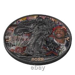 Pièce en argent 1 oz 999 Super Stars Tupac Silver Eagle 2022