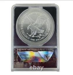 Pièce en argent 1 oz Silver Eagle surfrappée 1776-2026 Constitution Privy MS70
<br/> 
