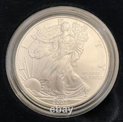 Pièce en argent américain Silver Eagle 2007 1 Oz - Monnaie en argent de la Monnaie américaine ASE 1 Oz. Argent