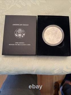 Pièce en argent américain Silver Eagle 2007 1 Oz - Monnaie en argent de la Monnaie américaine ASE 1 Oz. Argent
