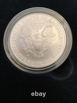 Pièce en argent américain Silver Eagle 2007 1 Oz - Monnaie en argent de la Monnaie américaine ASE 1 Oz. Argent