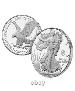 Pièce en argent de 1 oz en édition proof de l'aigle américain pour le 250e anniversaire de l'armée américaine - PRÉVENTE