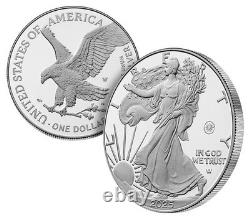 Pièce en argent proof American Eagle 1 oz 2025 gravée au laser Monnaie américaine 25EALE ASE