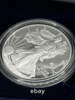 Pièce en argent proof américaine Eagle 1 OZ - 75e anniversaire de la fin de la Seconde Guerre mondiale