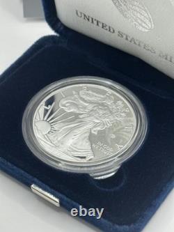 Pièce en argent proof américaine Eagle 1 OZ - 75e anniversaire de la fin de la Seconde Guerre mondiale