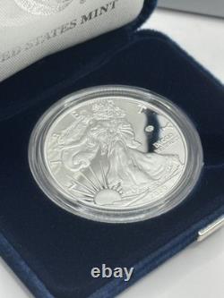 Pièce en argent proof américaine Eagle 1 OZ - 75e anniversaire de la fin de la Seconde Guerre mondiale