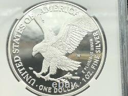 Premier Jour D'élimination! 2022 W Preuve $1 American Silver Eagle Ngc Pf70 Ultra Cameo