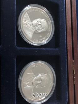 Président American Eagle Box (6) Pièces Rares Monnaie Nationale Non Ouvert. 999 Authentique