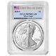 Preuve 2024-s 1 $ Aigle En Argent Américain Pcgs Pr70dcam Fdoi Étiquette Drapeau