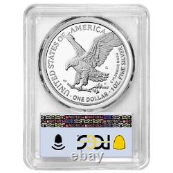Preuve 2024-S 1 $ Aigle en argent américain PCGS PR70DCAM FDOI Étiquette drapeau