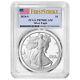 Preuve 2024-s $1 American Silver Eagle Pcgs Pr70dcam Fs Étiquette Du Drapeau