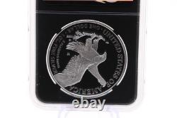 Preuve Silver Eagle Type 2 NGC Monnaie de West Point Premier Jour d'Émission Michael Gaudioso