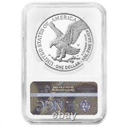 Prévente 2022-w Proof $1 American Silver Eagle Ngc Pf70uc Brown Label