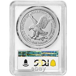 Prévente 2024 (W) $1 American Silver Eagle 3pc Set PCGS MS70 Trump 45th Préside