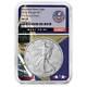 Prévente 2024-w American Silver Eagle Ngc Ms70 Fdi Avec Finition Brûlée, Noyau De West Point