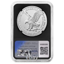 Prévente 2024-W Burnished $1 American Silver Eagle NGC MS70 FDI Première étiquette