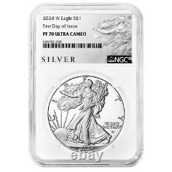 Prévente 2024-W Preuve $1 American Silver Eagle NGC PF70UC FDI ALS Label