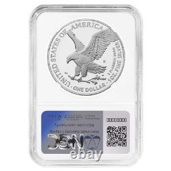 Prévente 2025-S 1 $ 1 oz Proof American Silver Eagle NGC PF70UC Étiquette Marron
