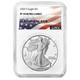 Prévente 2025-s Preuve $1 American Silver Eagle Ngc Pf70uc Étiquette Drapeau