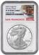 Prévente - 2025 S Silver American Eagle S$1 Ngc Pf70 Uc Première Journée D'Émission #854 %