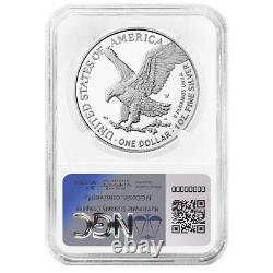 Prévente 2025-W 1 $ 1 oz Proof American Silver Eagle Ensemble de félicitations NGC