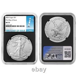 Prévente 2026 $1 American Silver Eagle NGC MS70 FDI Première Étiquette Noyau Rétro