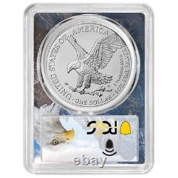Prévente 2026 (W) 1 $ Aigle en Argent Américain PCGS MS70 FDOI Cadre Aigle