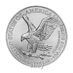 Prévente Lot De 100 2023 $1 American Silver Eagle 1 Oz Bu