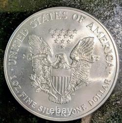 Prix chaud American Silver Eagle 1 oz 999 pur colorisé, les années peuvent varier