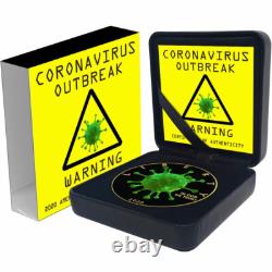 RARE pièce de 1 $ Liberty American Silver Eagle 2020 COVID CORONAVIRUS OUTBREAK de 199 pièces 

<br/>
	 
