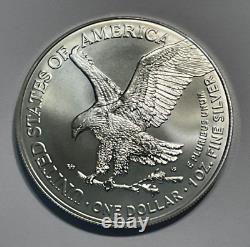 Rouleau 2021 1 oz American Silver Eagle $1 Coin, Type 2.999 Fine Silver, BU