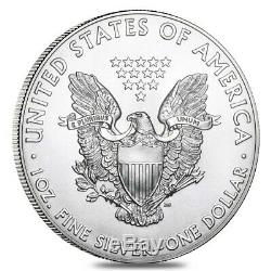 Rouleau De 20 1998 1 Oz D'argent American Eagle 1 Coin Bu $ (lot, Tube De 20)