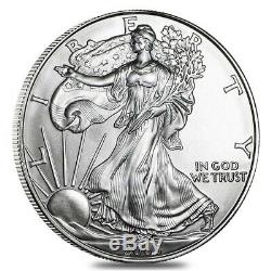 Rouleau De 20 2005 1 Oz D'argent American Eagle 1 Coin Bu $ (lot, Tube De 20)