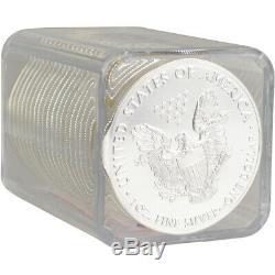 Rouleau De 20 2017- (s) American Silver Eagle Pcgs Bu Sf Étiquette Monnaie